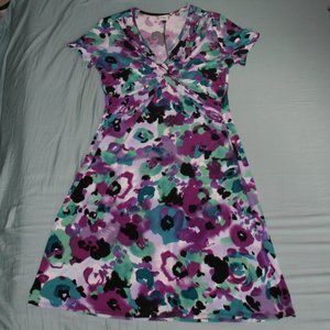 Lily Boutique Floral Print Dress Size Large